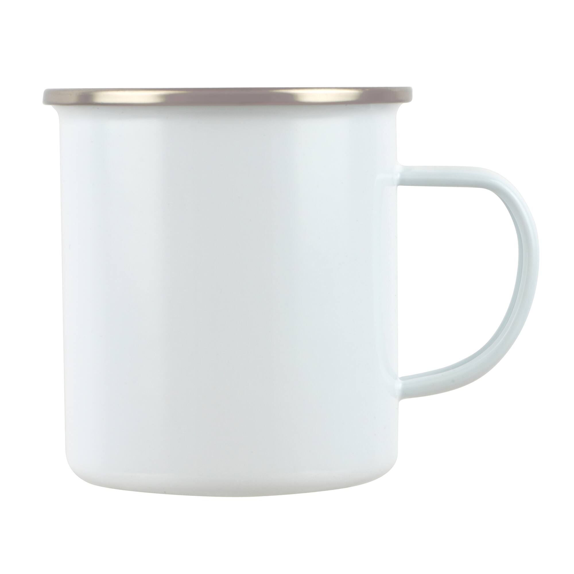 12 Pack: 15.5oz. White Metal Sublimation Camping Mug by Make Market®